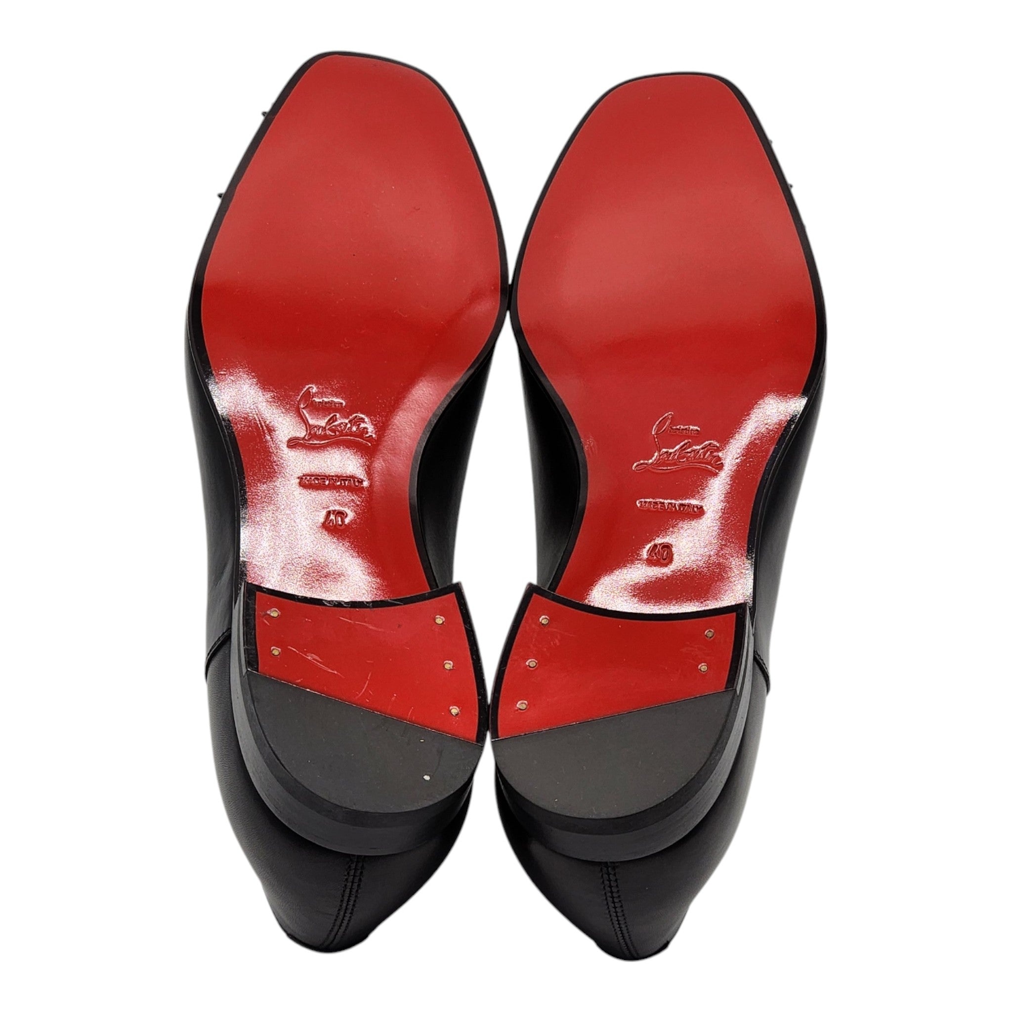 Christian Louboutin Gregossic Oxford Shoes - Leather - Black - EU 40 / US 7 - 8