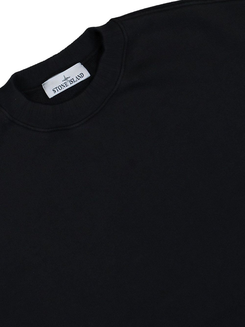 Compass-badge crew-neck sweatshirt 4