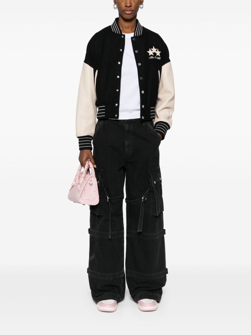 Stars colour-block bomber jacket - 2