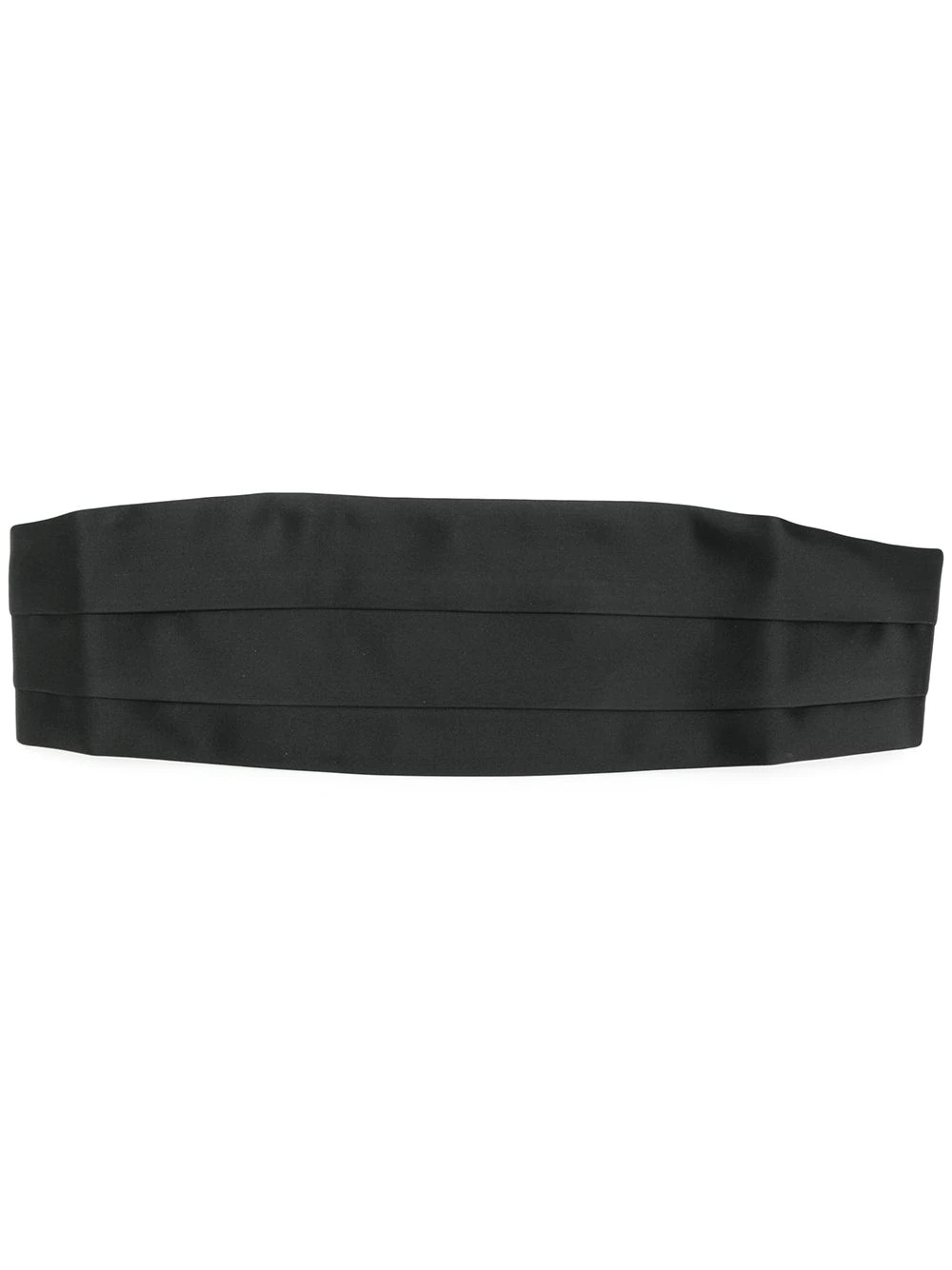 pleated silk cummerbund - 1