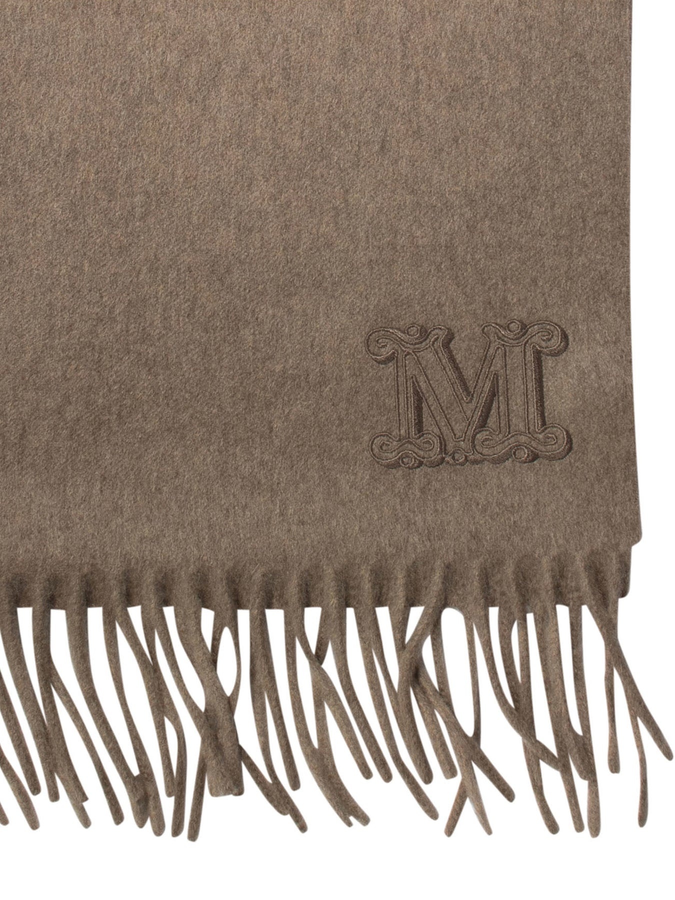 Cashmere Stole With Embroidery Scarves Brown - 2