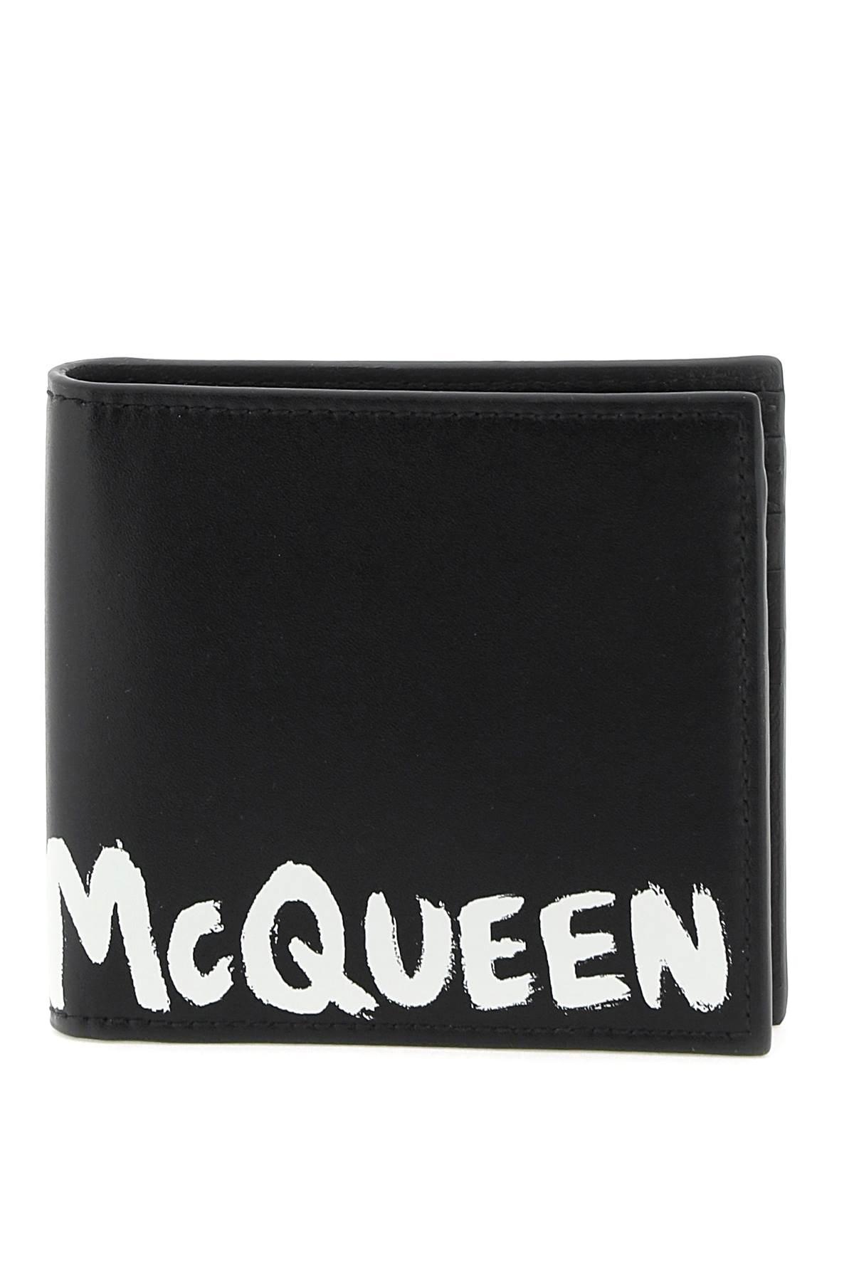 ALEXANDER MCQUEEN GRAFFITI BI-FOLD WALLET - 1