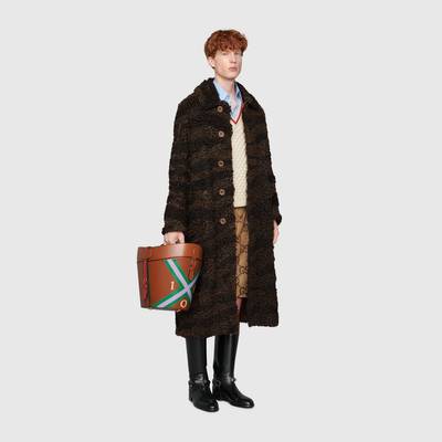 GUCCI Shearling with zebra pattern coat outlook