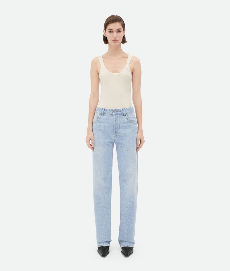Light-Bleached Boyfriend Denim - 1