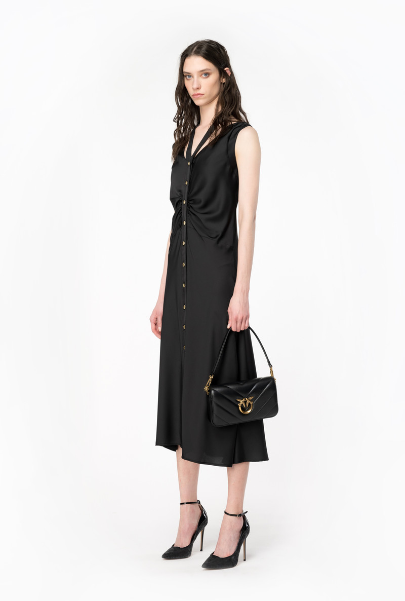 MATTE SATIN MIDI DRESS 3