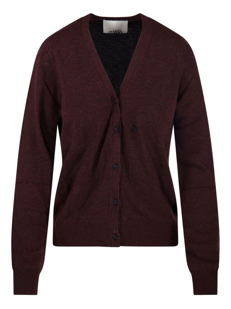 button-front V-neck cardigan 1