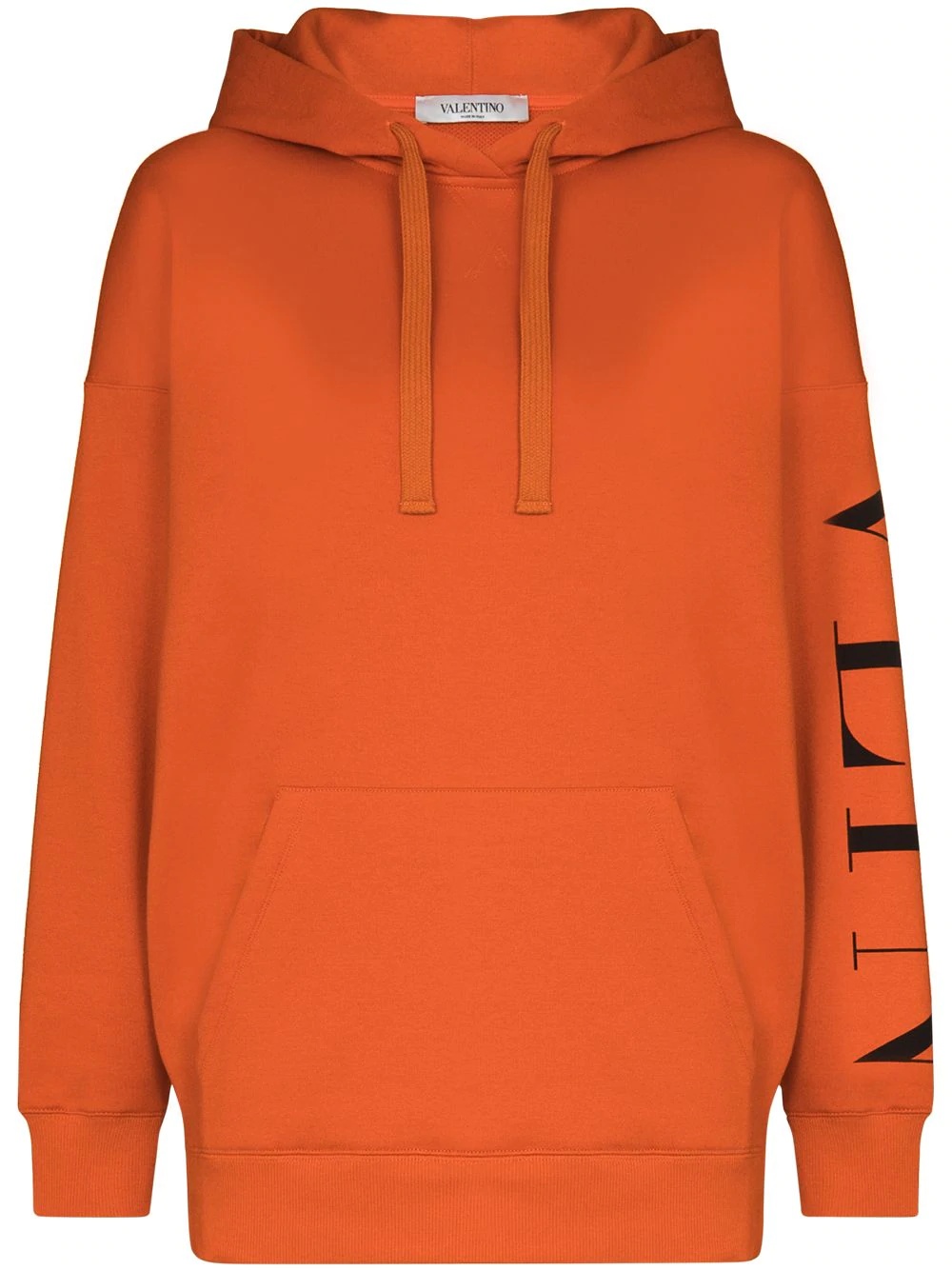 logo-print long-sleeve hoodie - 1