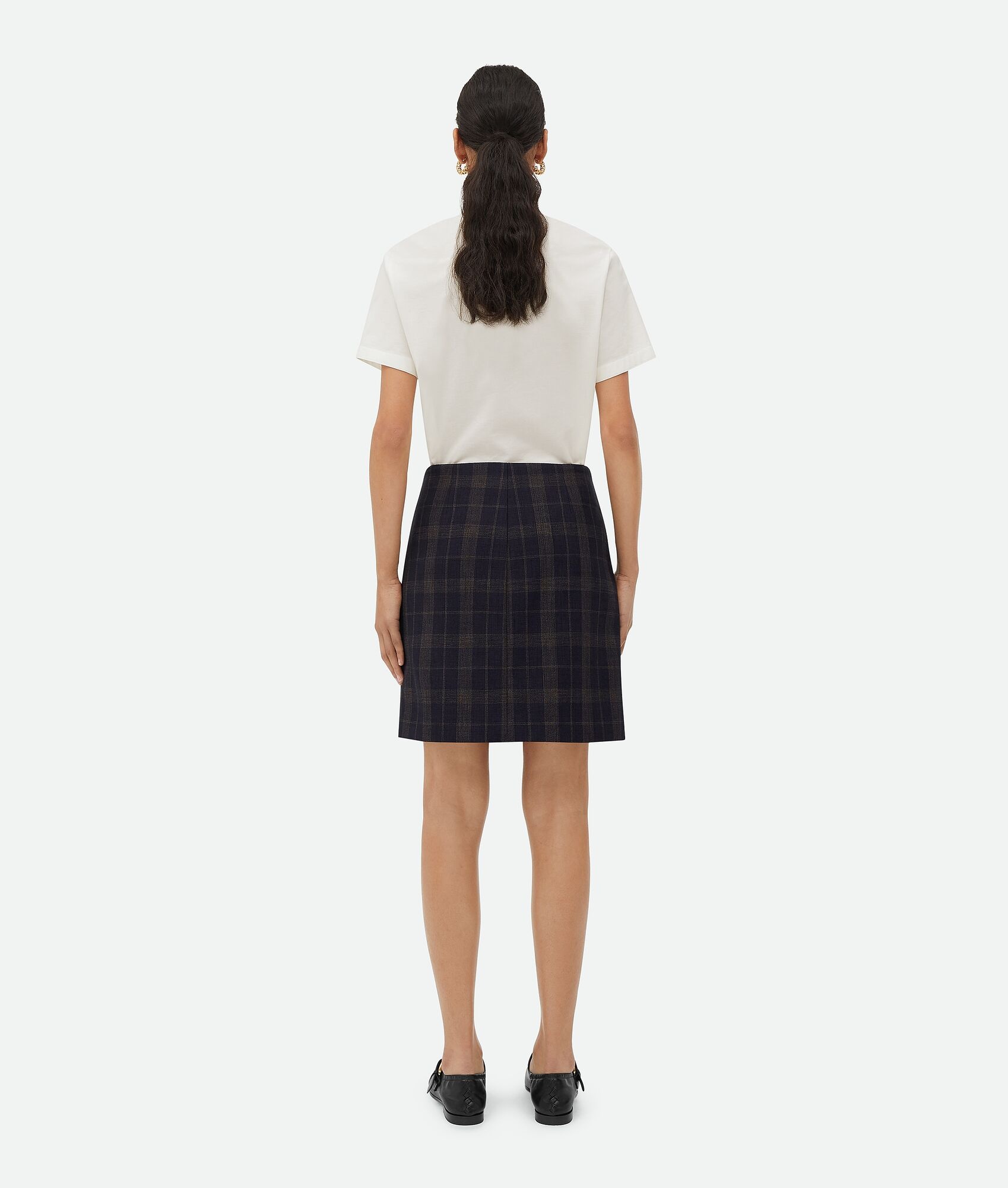 Checked Cotton Mouline Skirt - 3