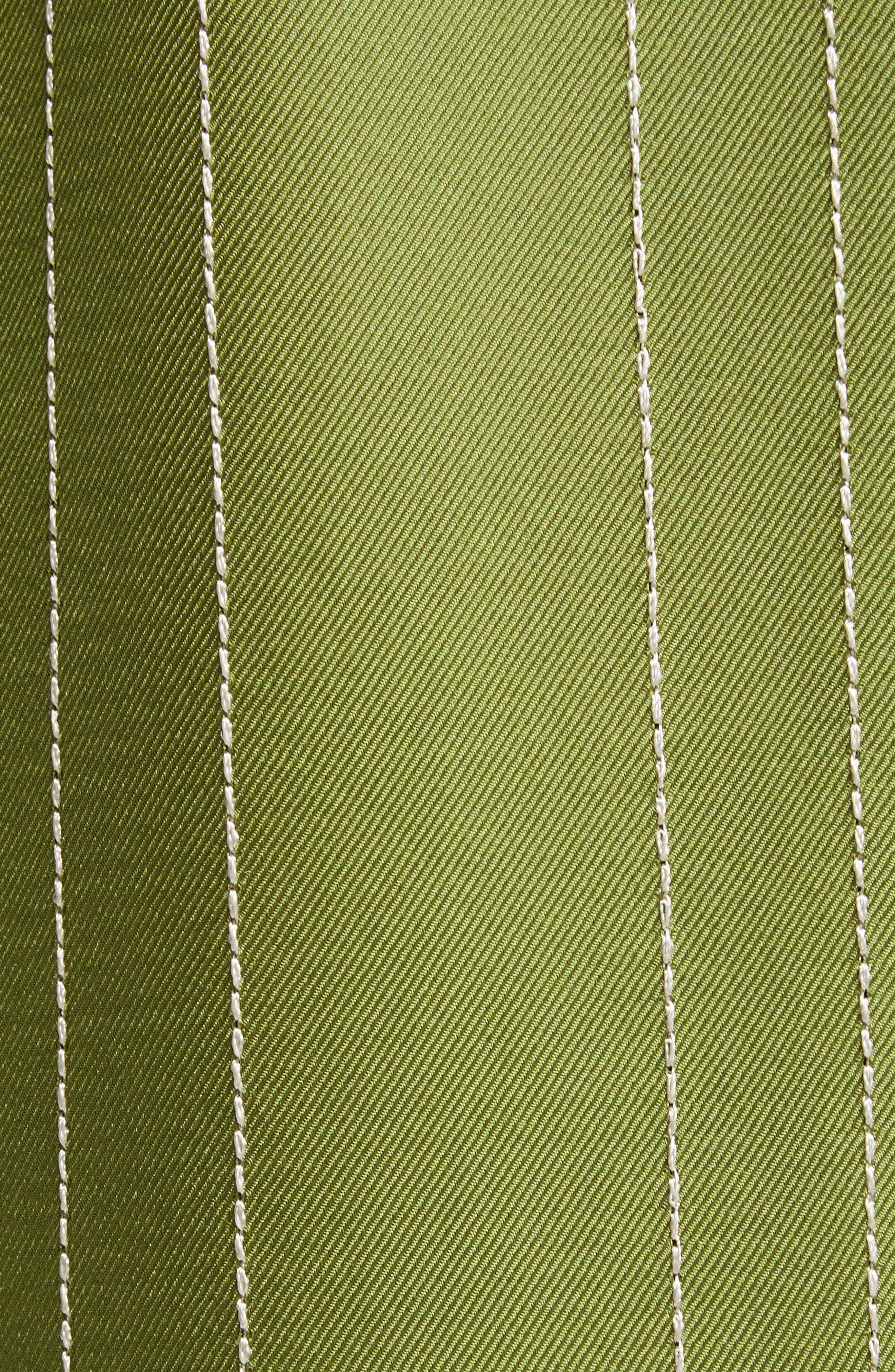 TOTEME Monogram Embroidered Silk Pants in Laurel at Nordstrom - 6