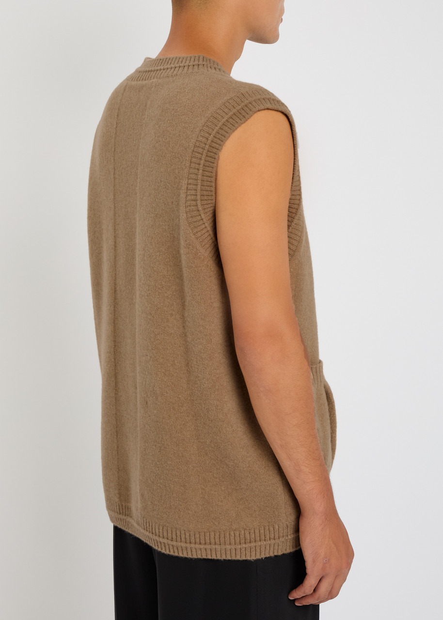 Simone Rocha Faux Pearl-embellished Wool-blend Vest - 3