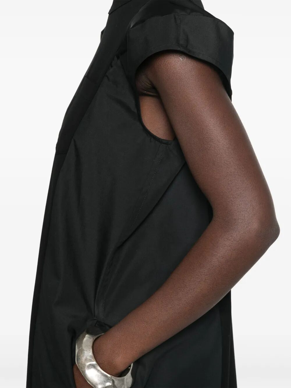 Sacai Women Popeline X Cotton Jersey Dress - 3
