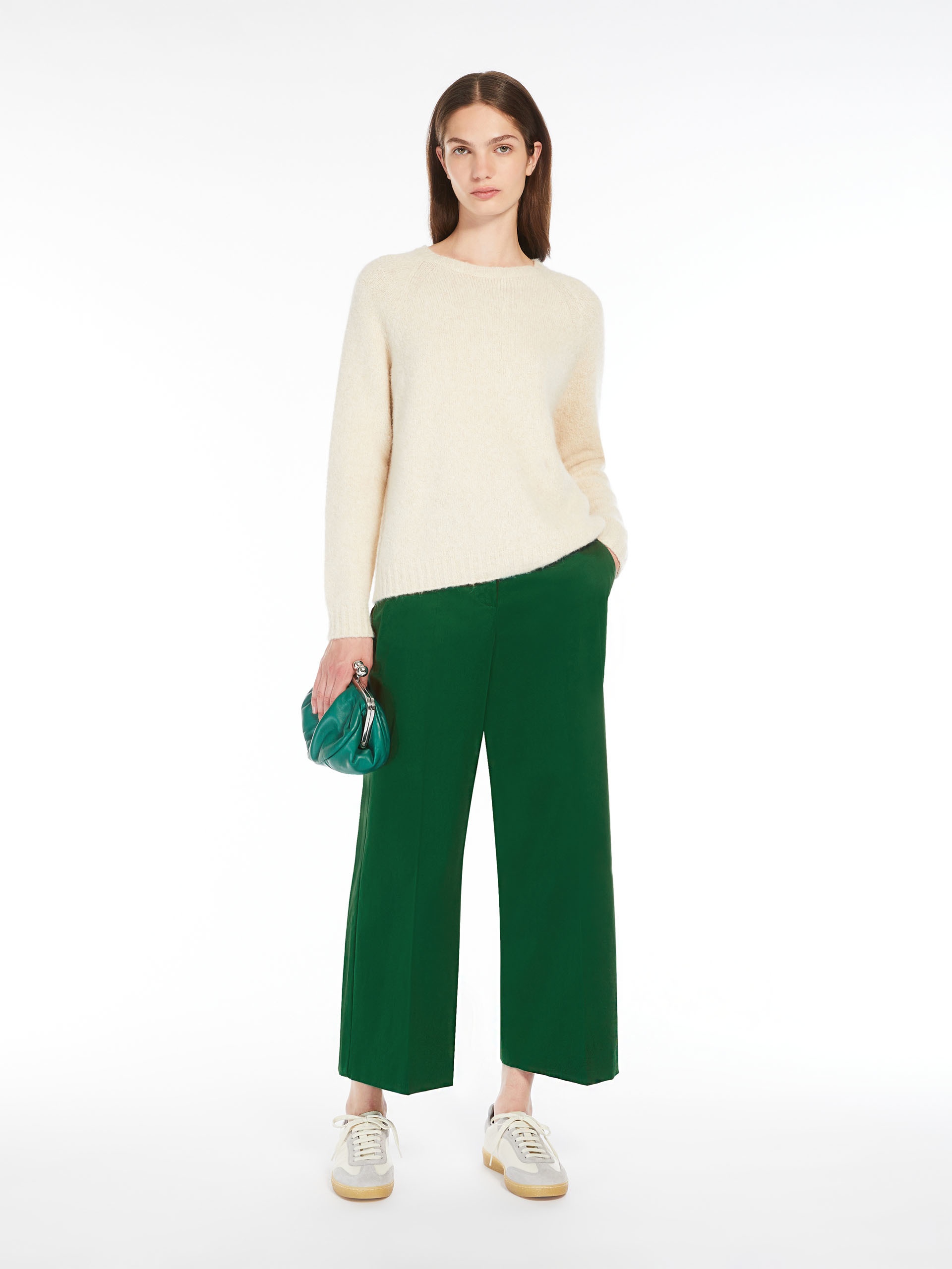 URIAL Cotton satin cropped trousers - 2