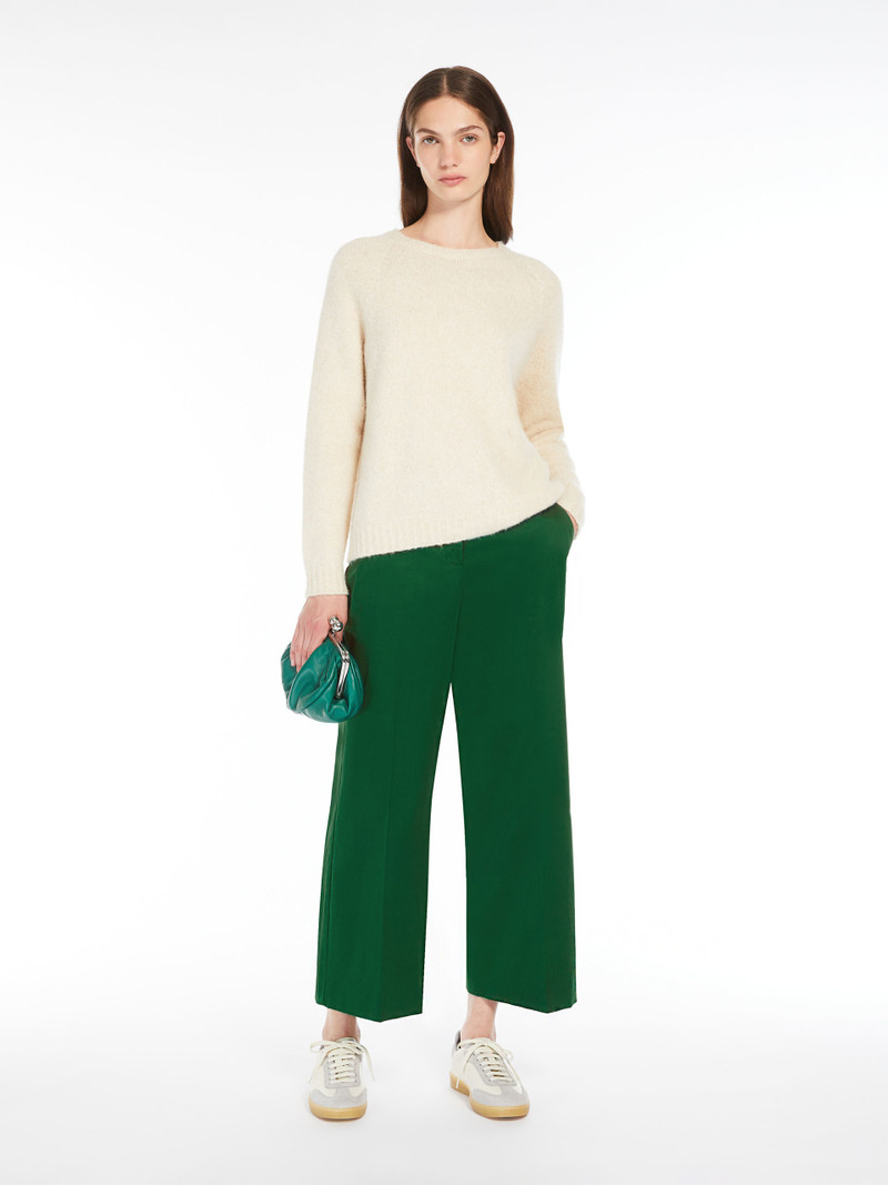 WEEKEND Max Mara URIAL Cotton satin cropped trousers outlook