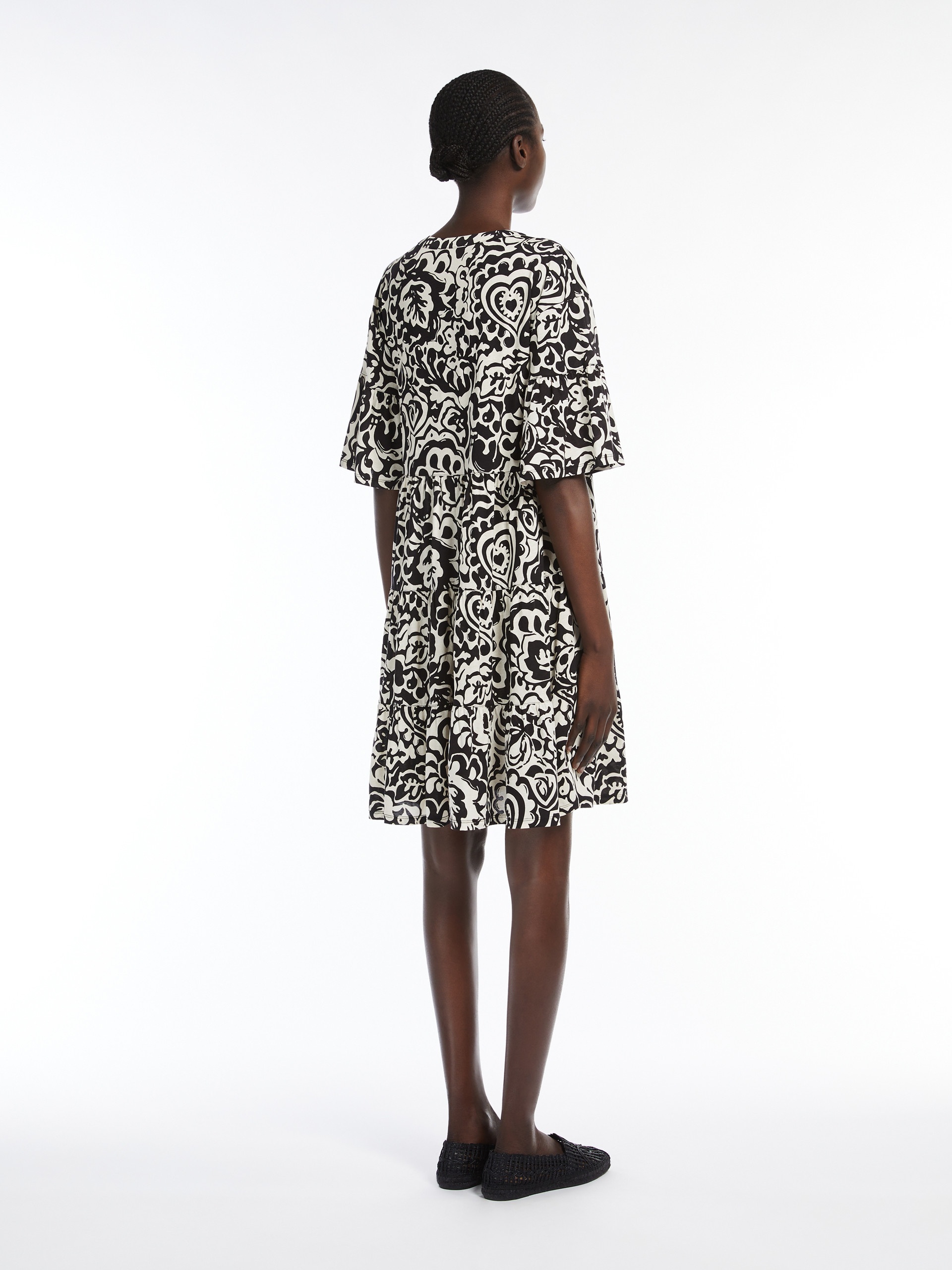 ELY Short dress in patterned jersey - 4
