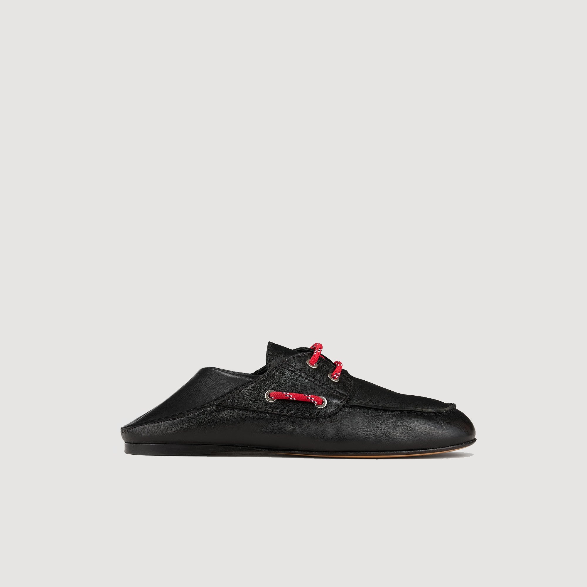 LEATHER BOAT SHOE LOAFERS - 5