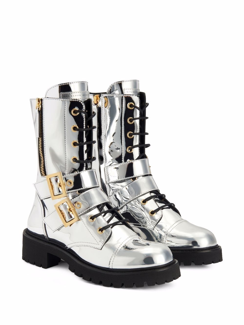 Tifa metallic calf-length boots - 2