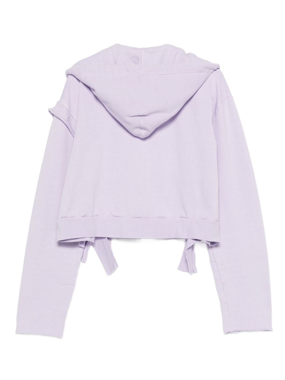 distressed zip-up hoodie - 2