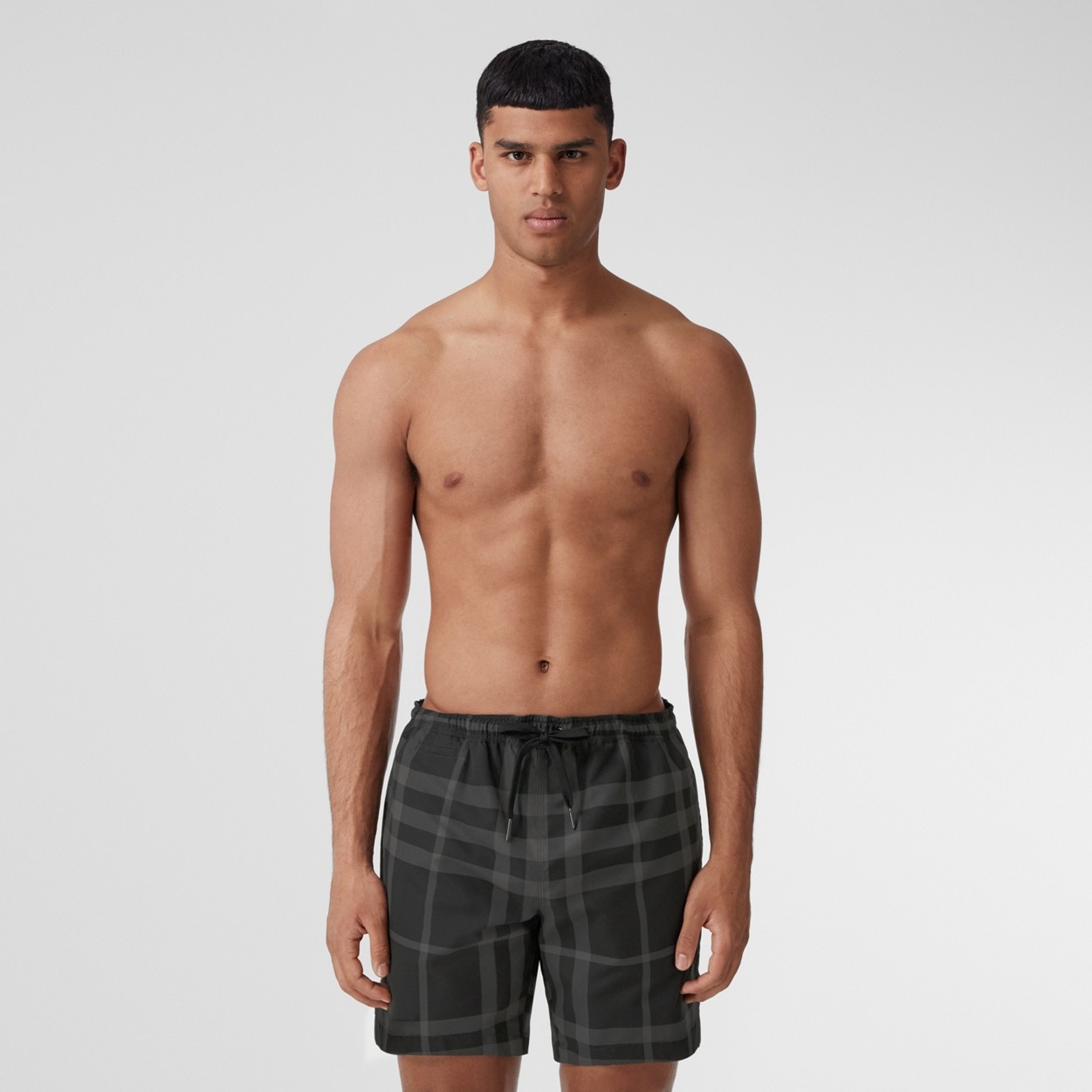 Check Drawcord Swim Shorts - 2