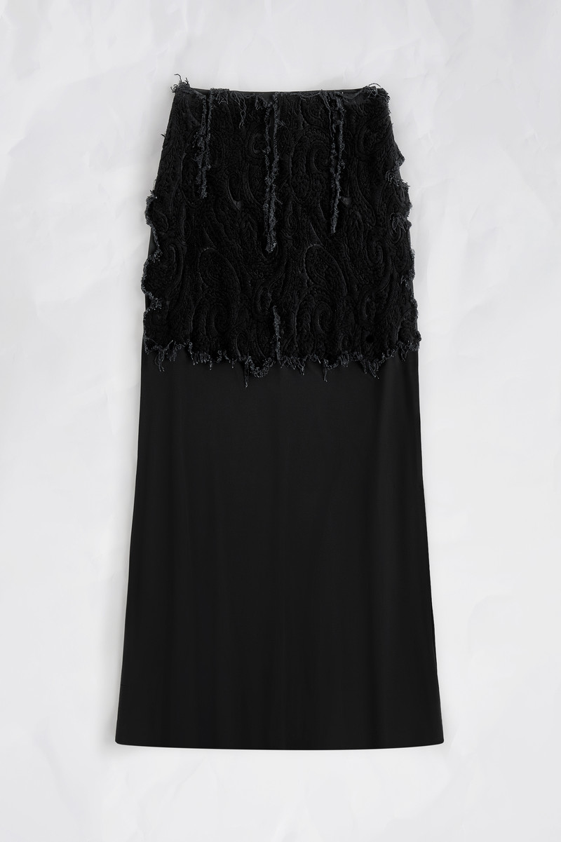 Velvet Panel Maxi Skirt 6