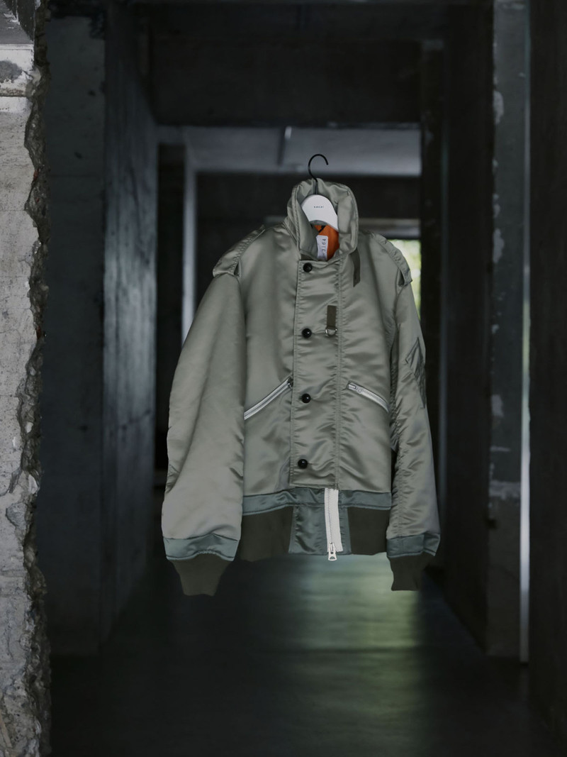 sacai Nylon Twill Blouson outlook