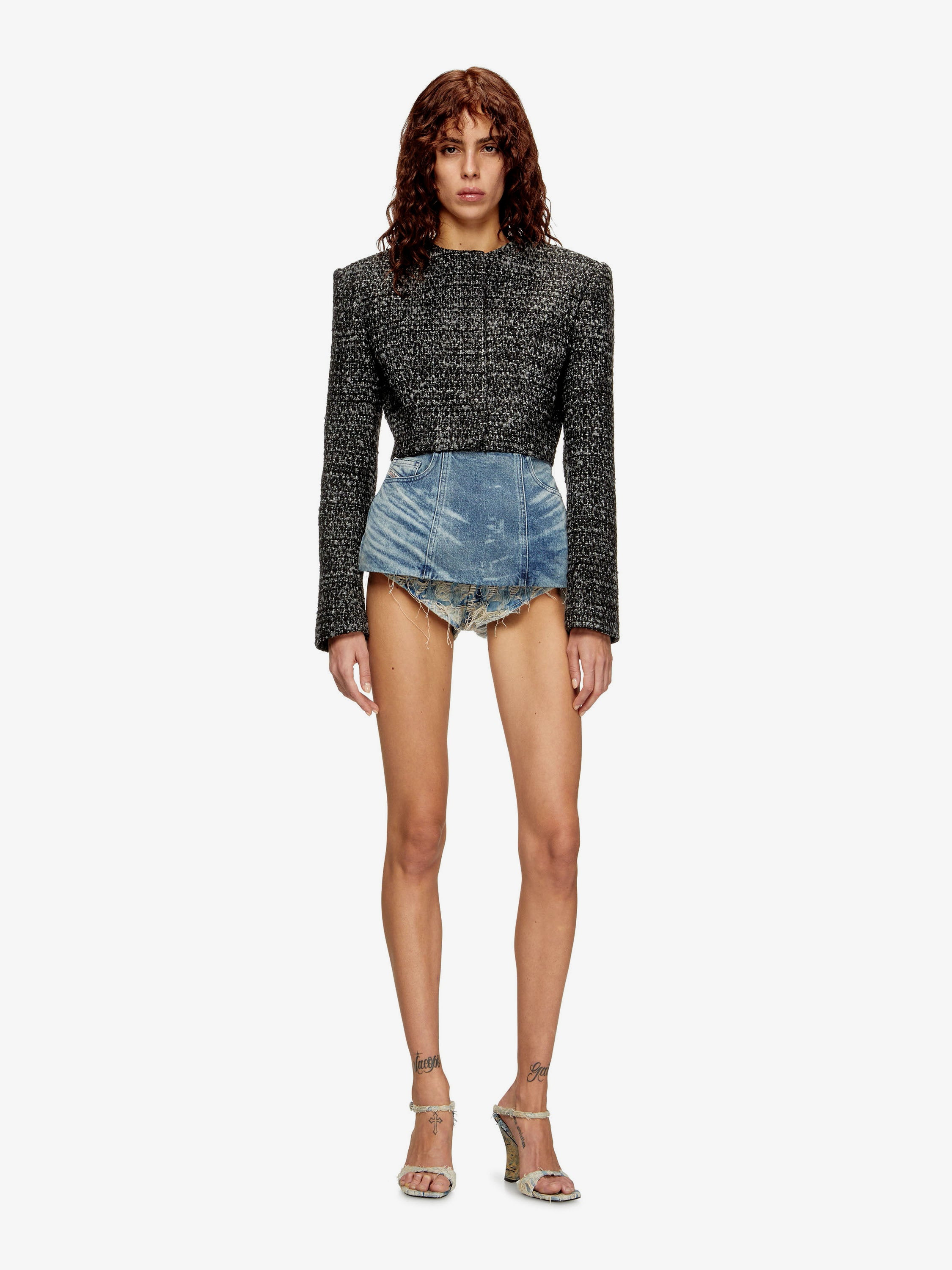 G-Crop-G Tweed Blazer - 2