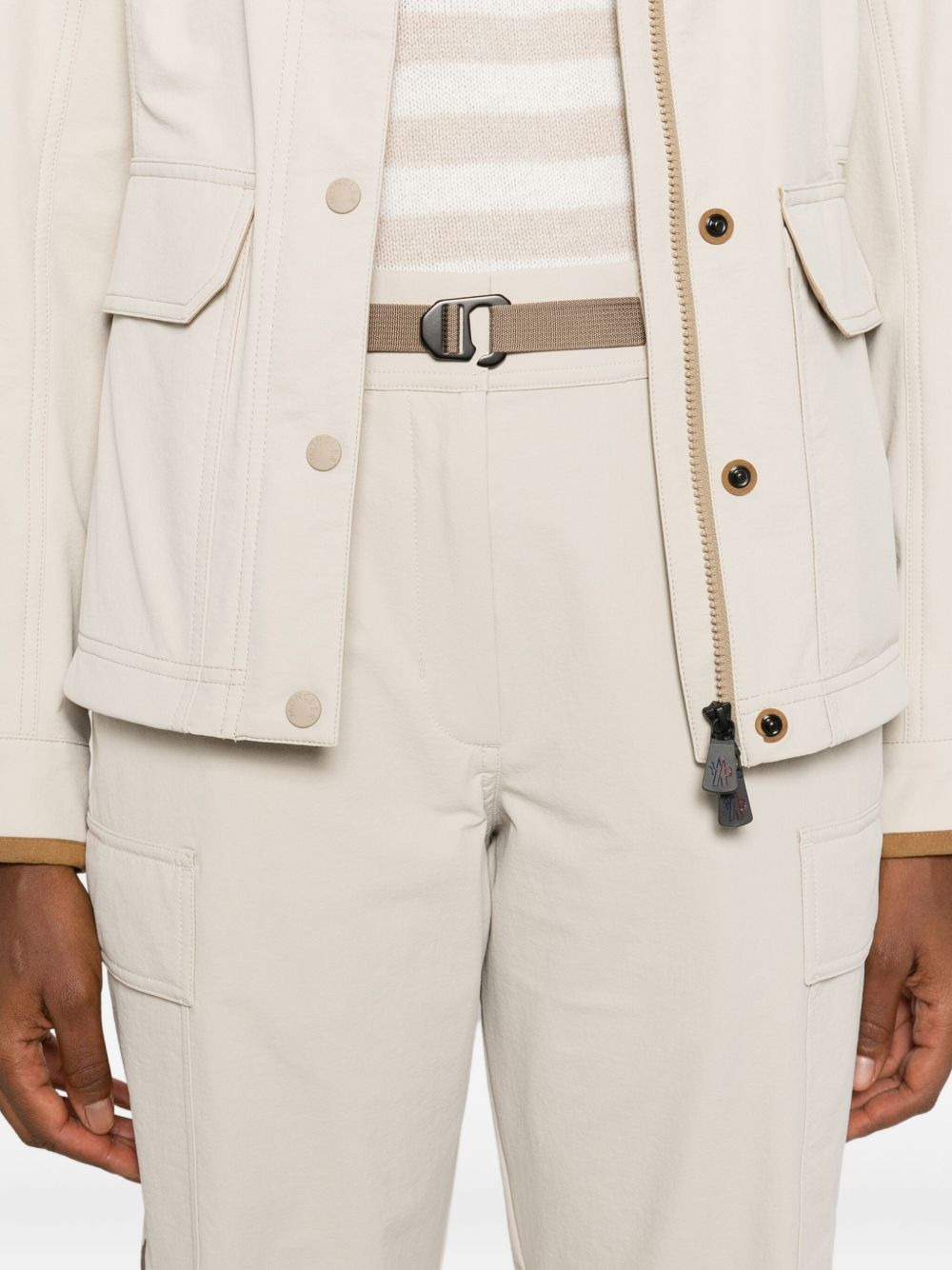 belted cargo pants - 4