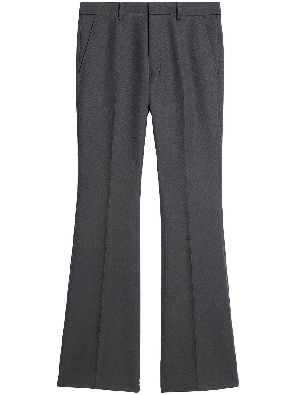 pressed-crease tailored trousers - 1