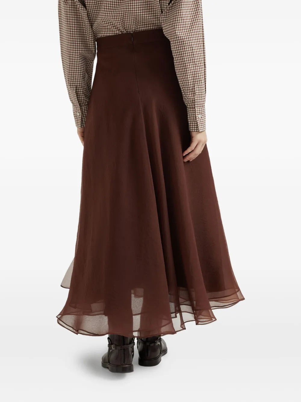 Long Silk Skirt - 4