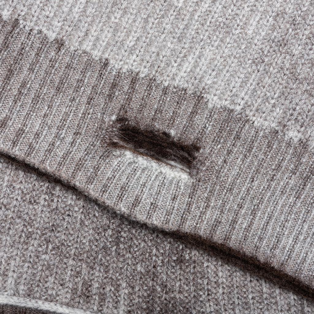 REVERSIBLE FADE OUT KNIT - NERO - 4