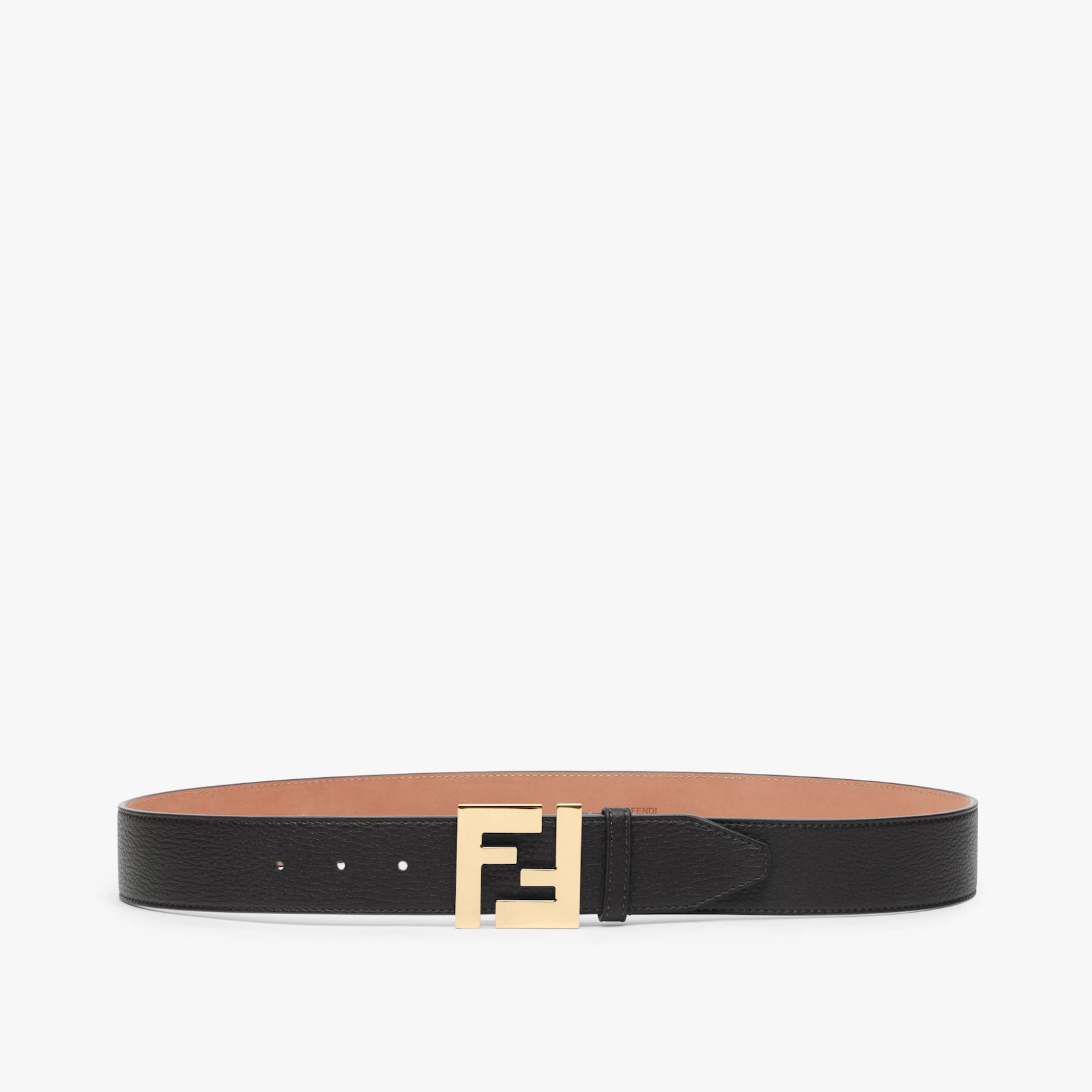 Black Cuoio Romano leather belt - 1