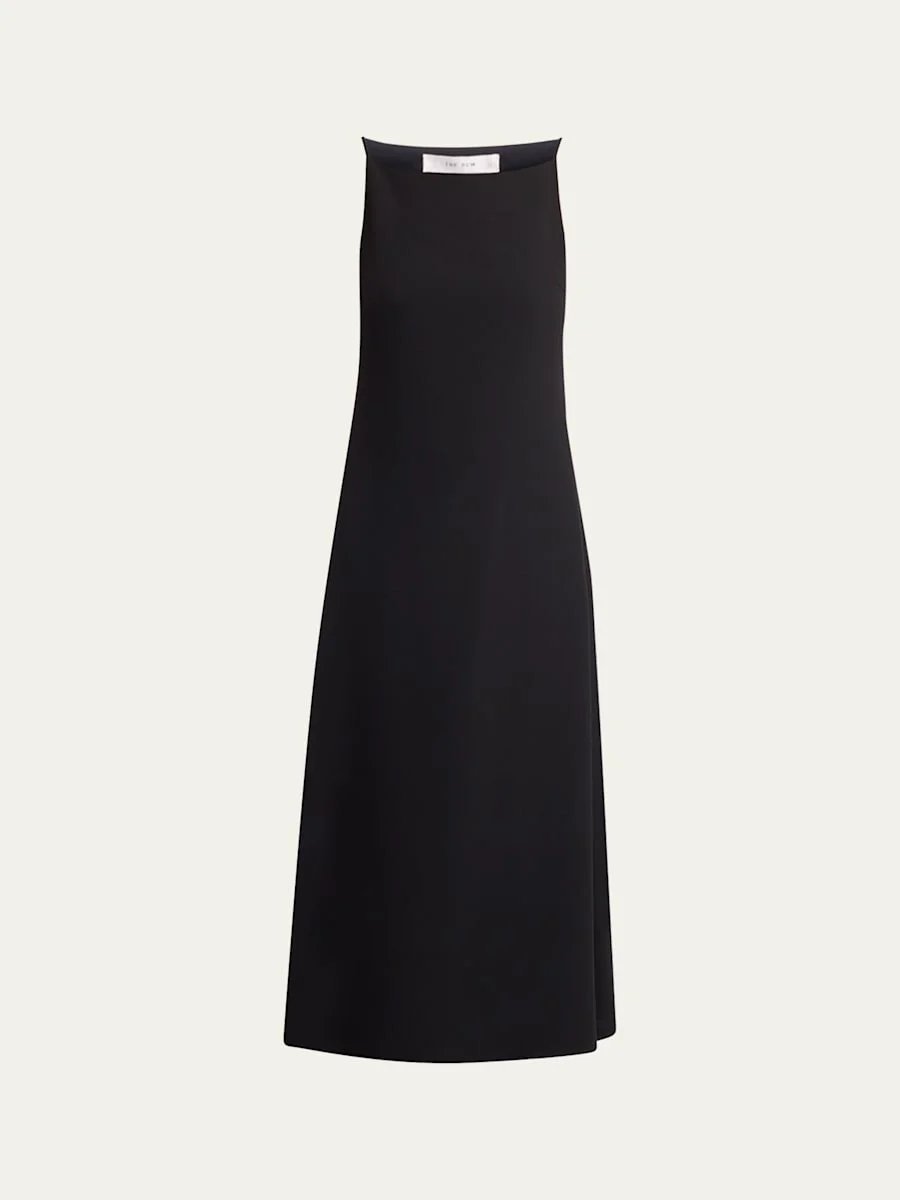 Seraphina High-Neck Sleeveless Midi Dress - 1