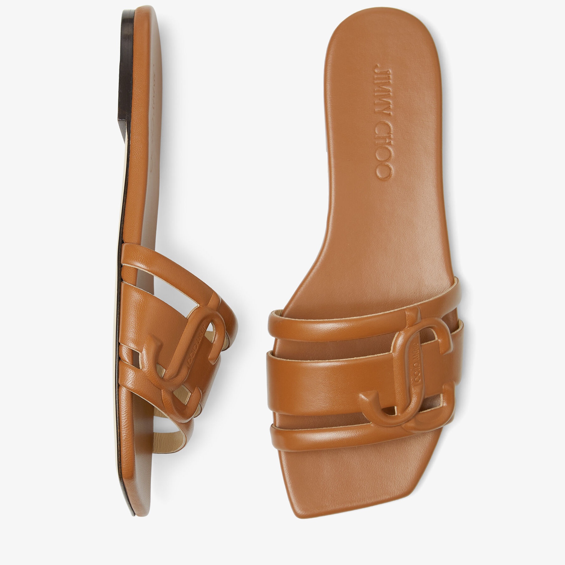 Laran Flat
Tan Nappa Leather Flats with JC Monogram - 5