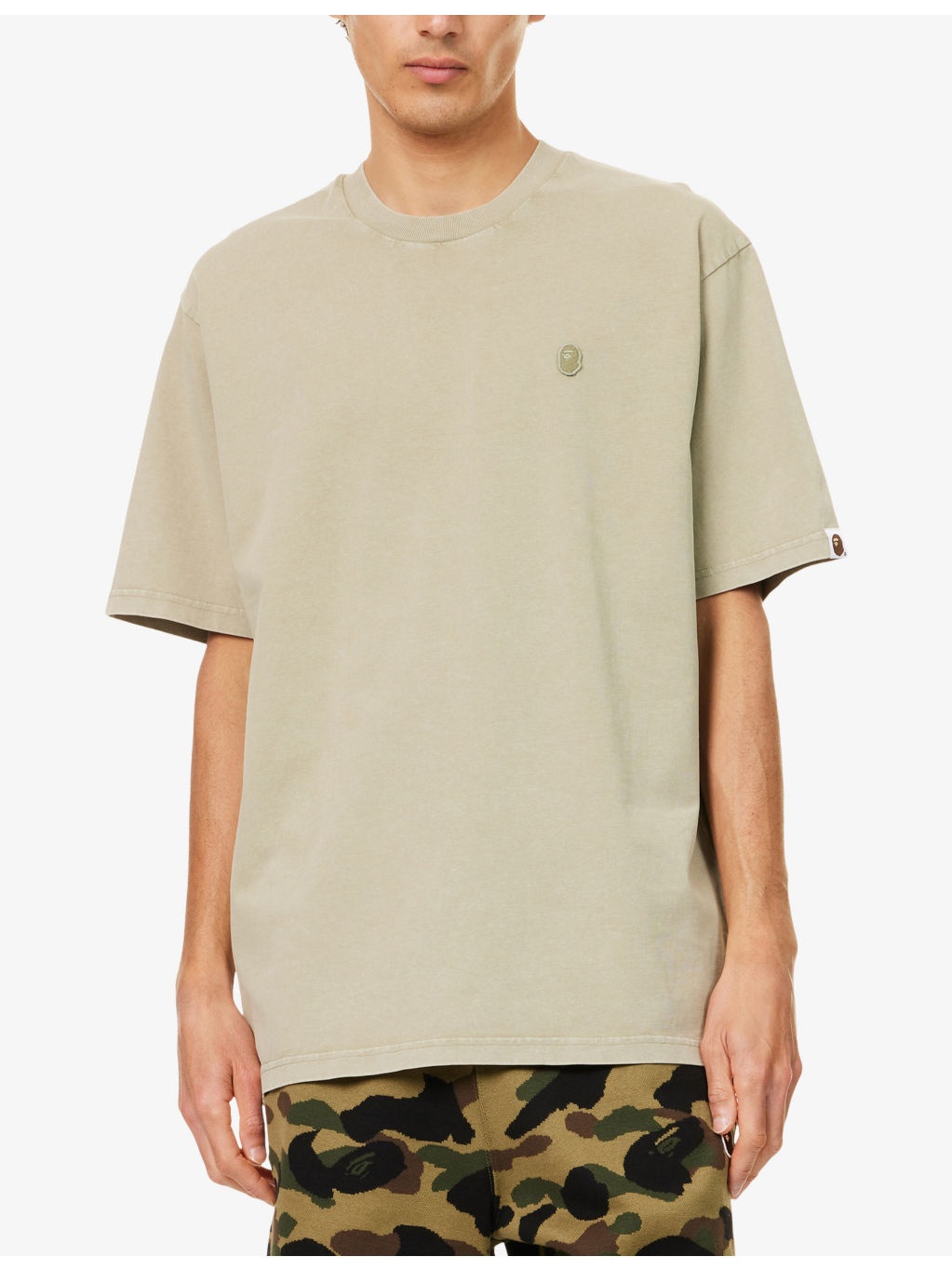 One Point Faded-Wash Cotton-Jersey T-Shirt - 3
