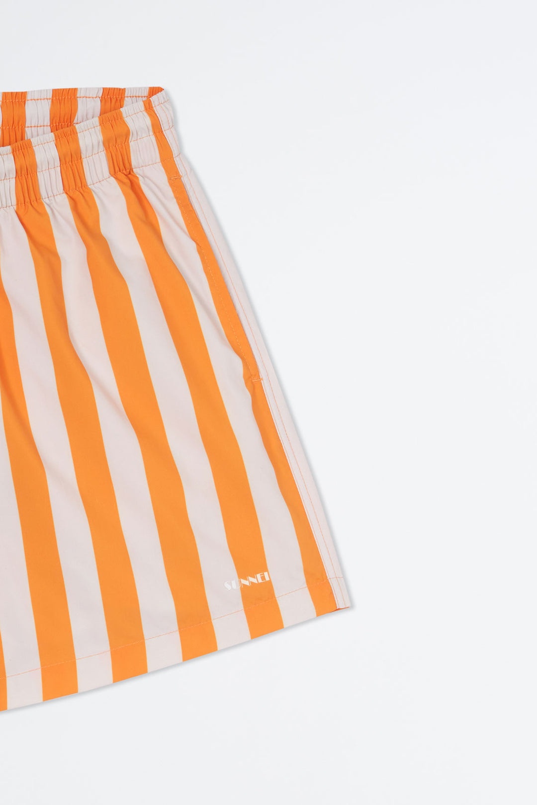 ORANGE & WHITE STRIPED SWIMSHORTS - 2