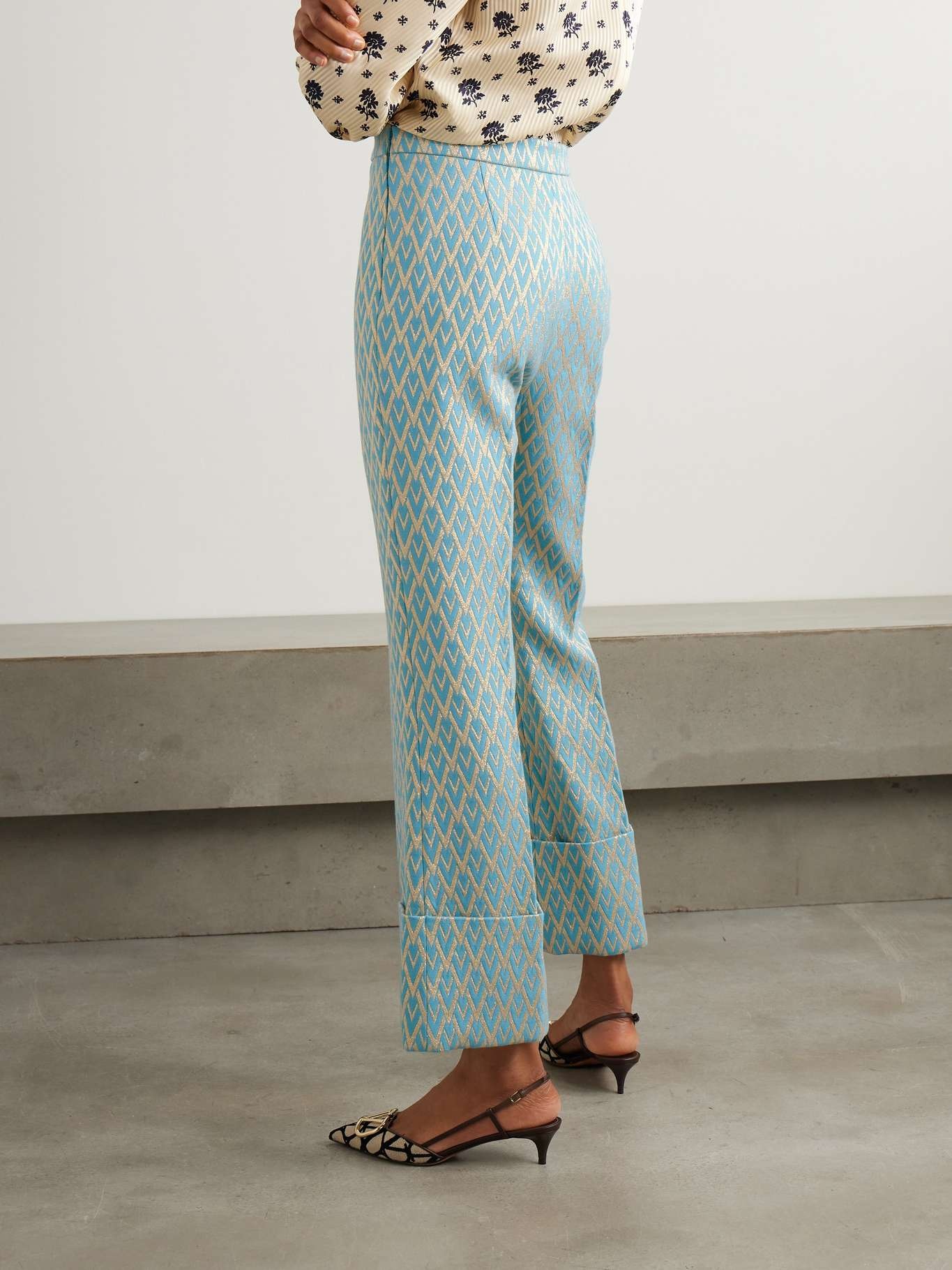 パンツ louren geometric jacquard widepants S geometric jacquard widepants – louren store