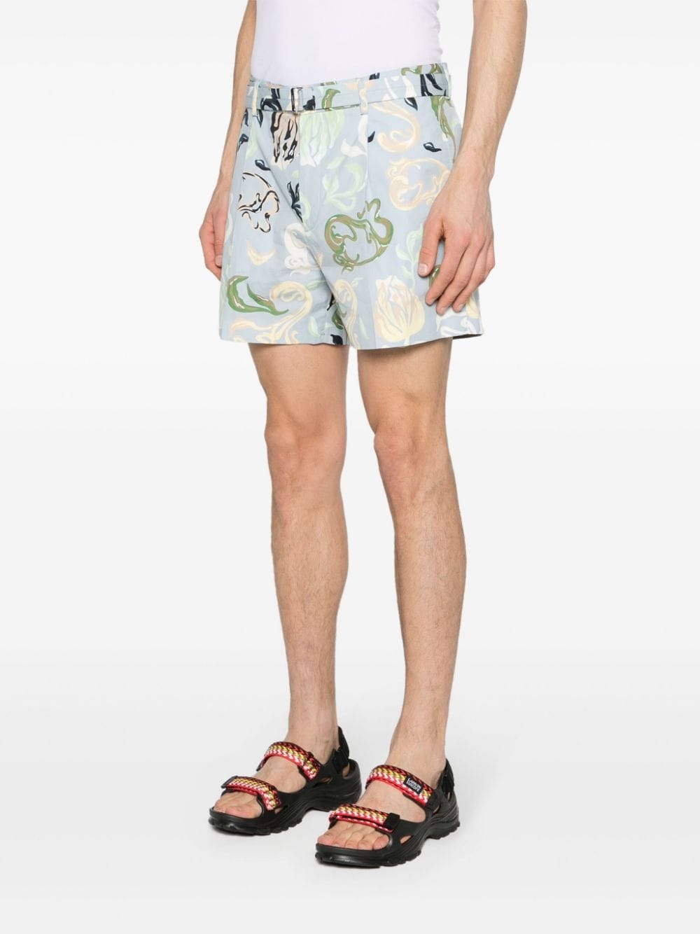 abstract-print bermuda shorts - 3