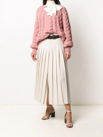 Brunello Cucinelli cable knit jumper outlook