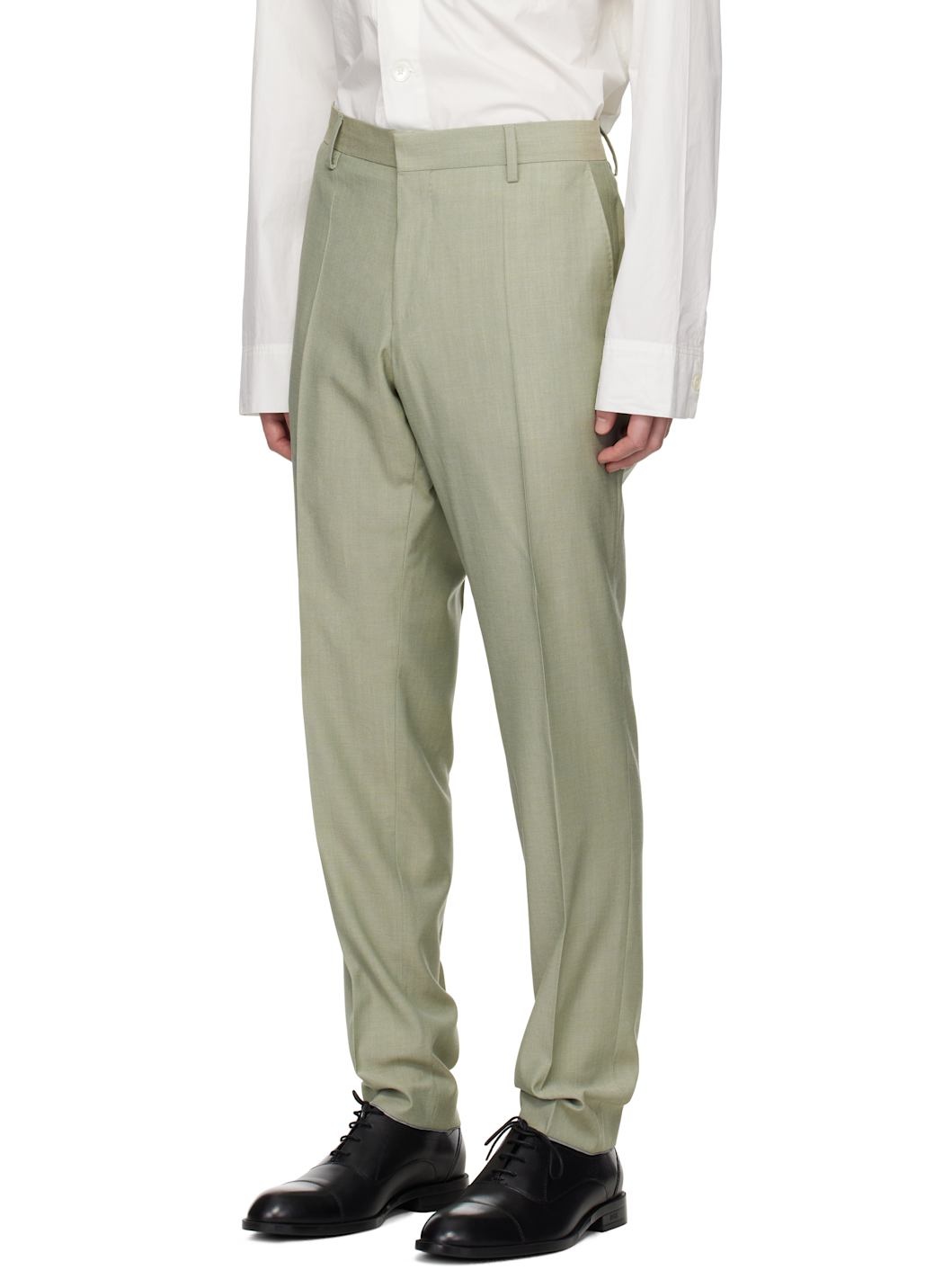 Green Slim-Fit Suit - 4