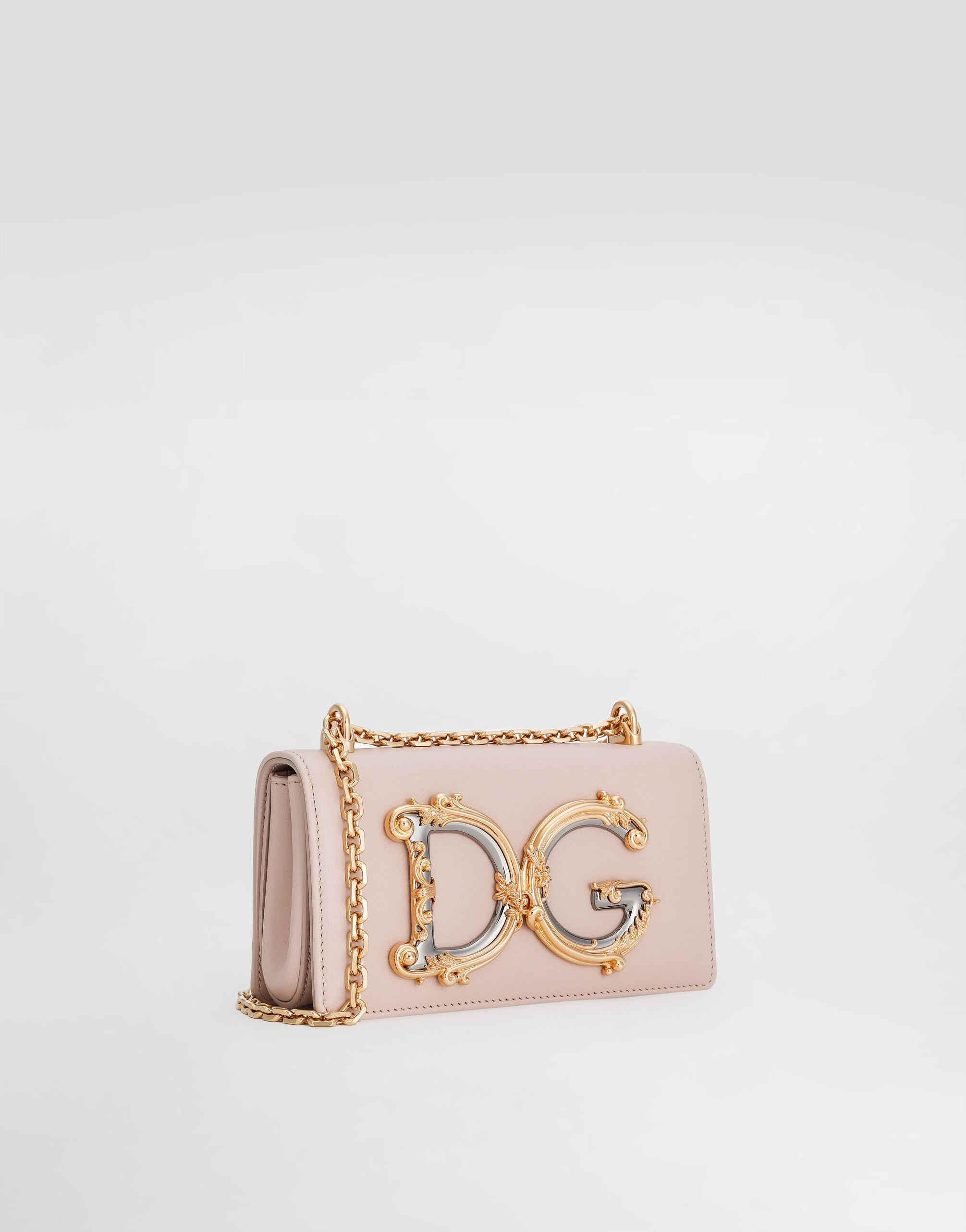 DG Girls phone bag in plain calfskin - 3