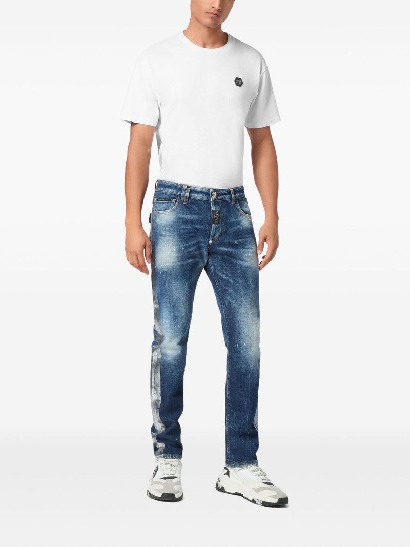 PHILIPP PLEIN Paisley Bandana super-straight jeans outlook