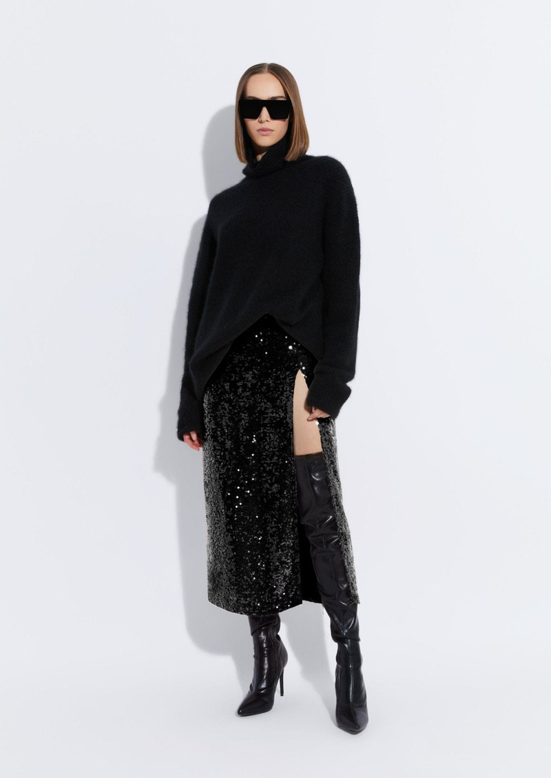LAPOINTE Sequin High Waist Skirt outlook
