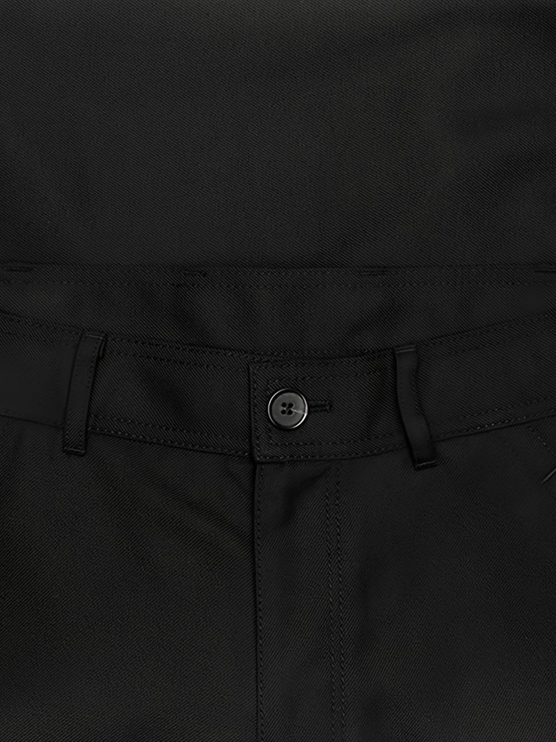 button-fastening woven trousers 5