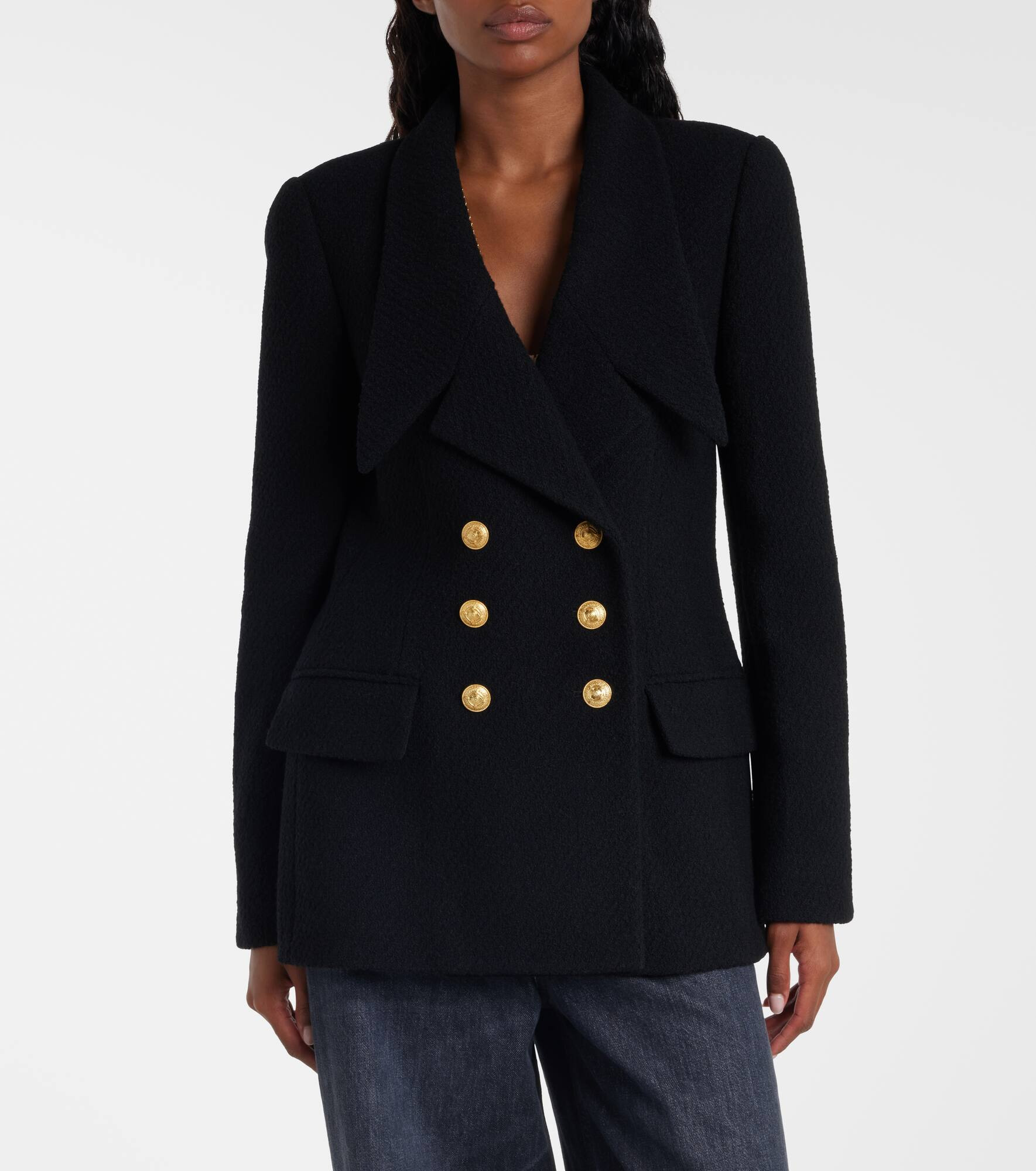 Wool-blend bouclé jacket - 6