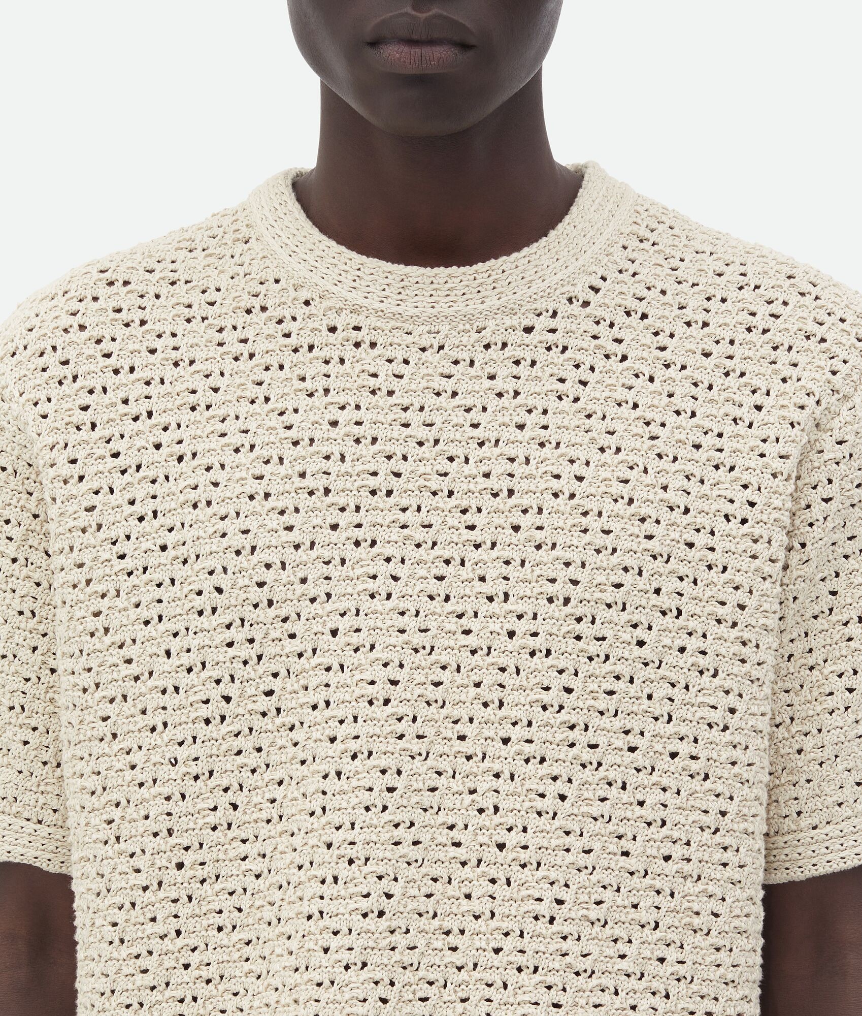 Bottega Veneta Cotton Crochet T-Shirt | REVERSIBLE