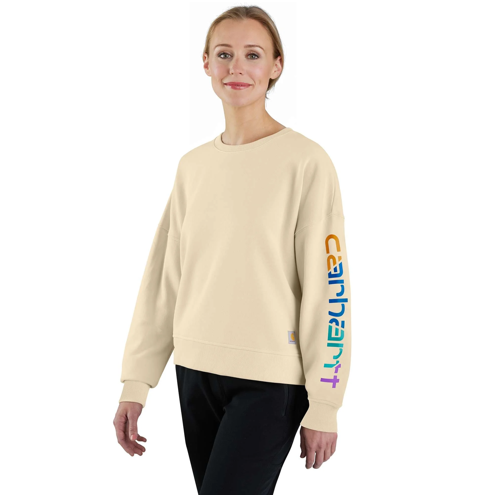 Women's TENCEL™ Fiber Series Loose Fit Sleeve Graphic Sweatshirt - 1