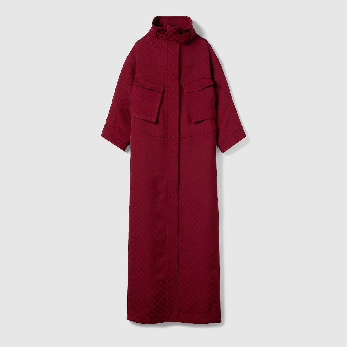 GG fabric jacquard coat - 1
