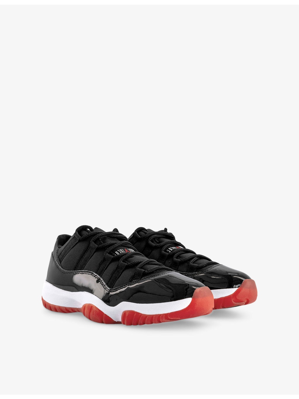 Air Jordan 11 Retro Mesh and Leather Low-Top Trainers - 3