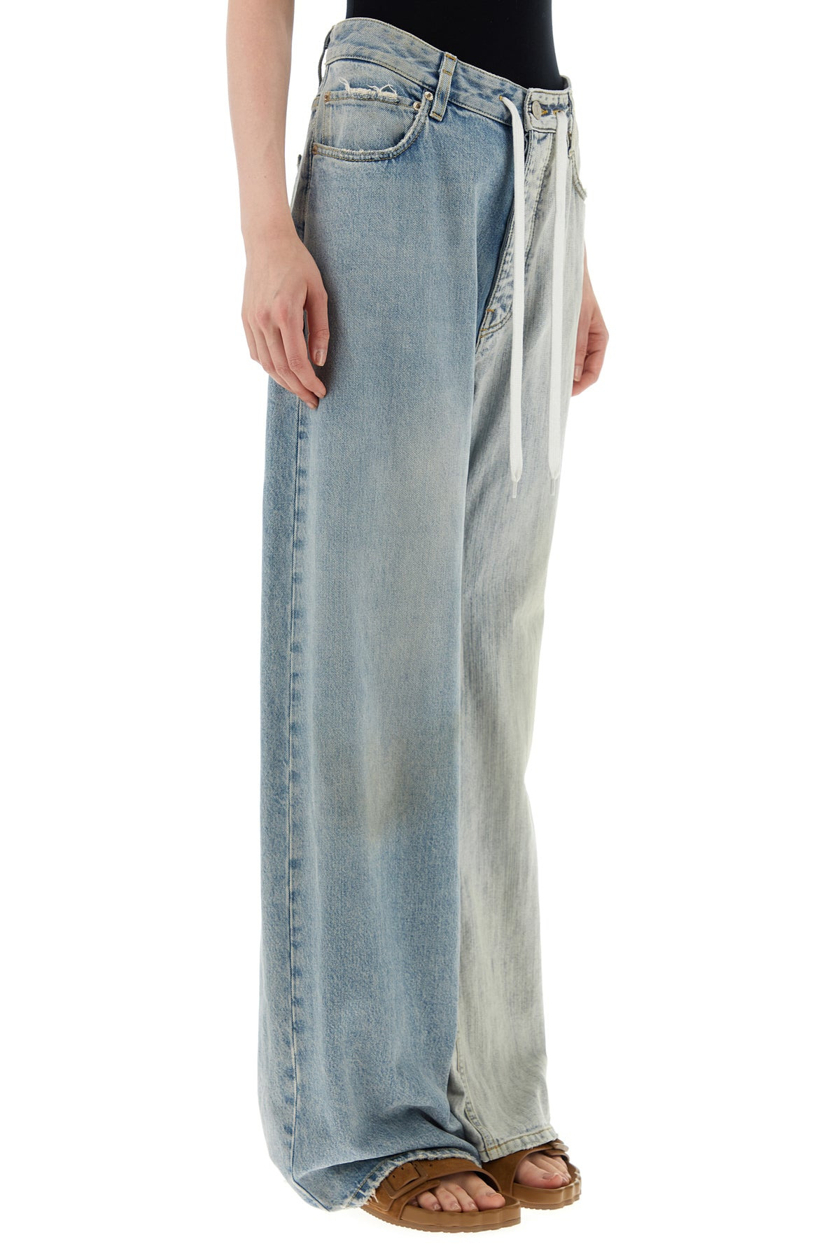 Two-tone denim Fifty-Fifty jeans - 3