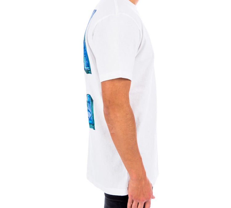 Off-White Marker Short-Sleeve Slim Tee 'White/Blue' OMAA027E20JER0050145 - 5