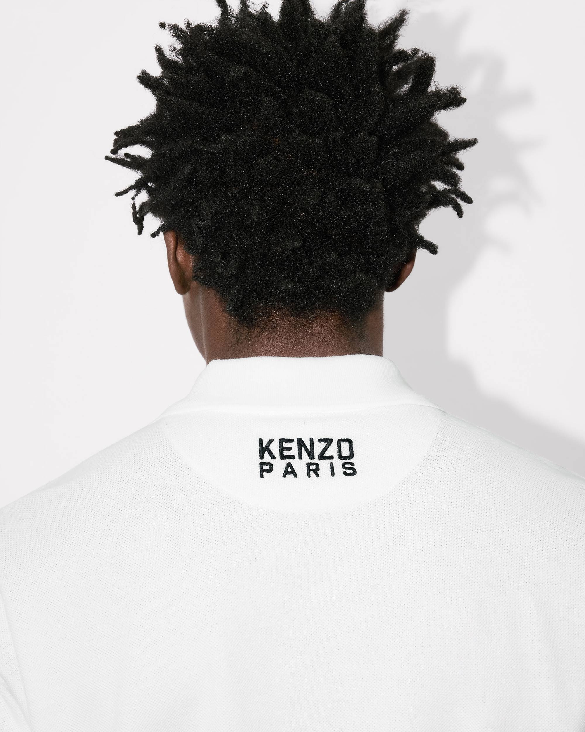'KENZO Happy Tiger' embroidered slim polo in cotton - 7